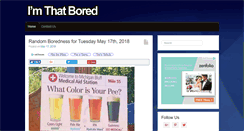 Desktop Screenshot of imthatbored.com